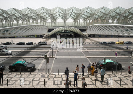 Gare do Oriente Metro Station at the Parque das Nacoes, Lisbon, Portugal. Stock Photo