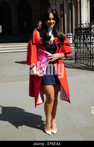 London, UK. 13th May, 2015. Vicky Pattinson attends a photocall to launch MTV's 'Judge Geordie' at the Royal Courts of Justice, Strand on May 13, 2015 in London, England. Credit:  See Li/Alamy Live News Stock Photo