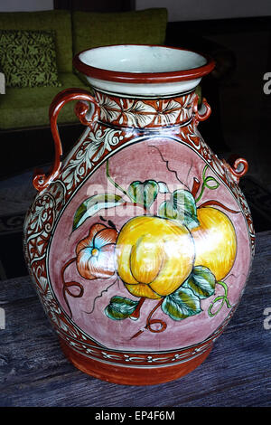 Decorated Mexican vase Stock Photo