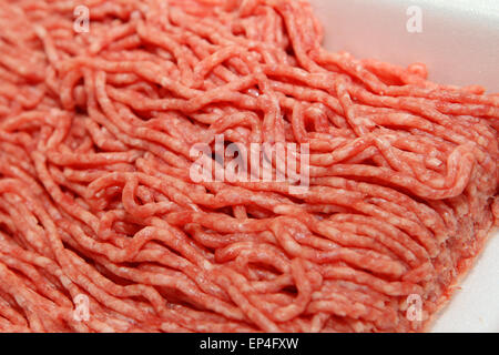 Minced meat (ground beef) close-up Stock Photo