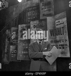 Ein Abend für junge Leute, Fernsehproduktion, Deutschland 1961, Sendung zur politischen Meinungsbildung Stock Photo