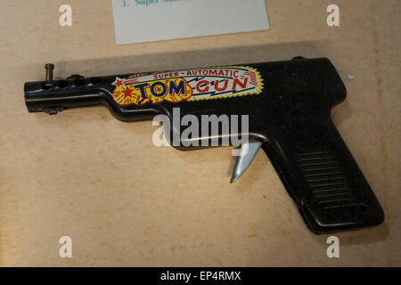 Super Automatic Tom Gun toy, circa 1945 - USA Stock Photo