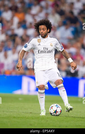 Madrid, Spain. 13th May, 2015. Marcelo (Real) Football/Soccer : UEFA Champions League Semi-final 2nd leg match between Real Madrid 1-1 Juventus at Estadio Santiago Bernabeu in Madrid, Spain . Credit:  Maurizio Borsari/AFLO/Alamy Live News Stock Photo