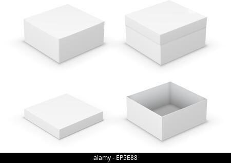 Open boxes Stock Vector