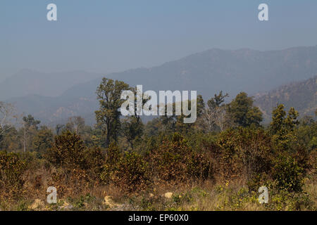 Bardia National Park. Nepal. Shiwalik Churia Hills. Impressive foothills leading to Himalayas. Stock Photo