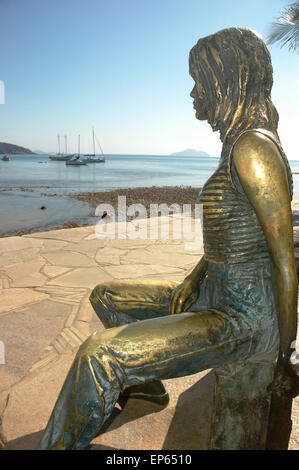 Buzios, Brazil: Brigitte Bardot statue Stock Photo