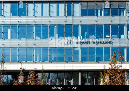Headquarters of the private bank Havilland, in Kirchberg, the financial district of Luxembourg Stock Photo
