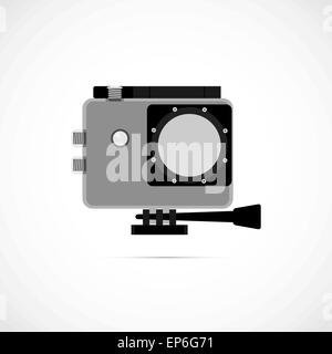 extreme action video digital camera Stock Vector