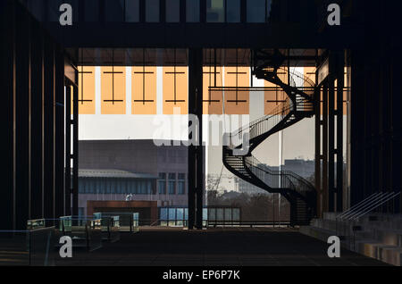 Architecture of the Court of Justice of the European Union, in European Quarter, Kirchberg, Luxembourg Stock Photo