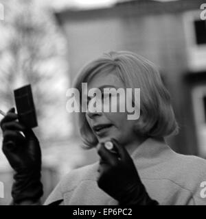 Deutsche Schauspielerin Margot Trooger, Deutschland 1960er Jahre. German actress Margot Trooger, Germany 1960s. Stock Photo