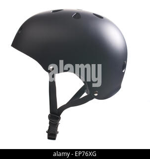 bike helmet on white background Stock Photo