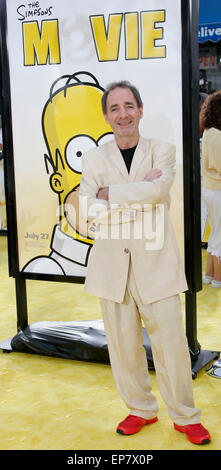 File. 14th May, 2015. Actor Harry Shearer, who voices Ned Flanders and Mr Burns in The Simpsons, is to leave the show after more than 25 years following a dispute with producers. Executive producers said in a statement that Shearer had turned down a new pay deal. Pictured Jul 24, 2007 - Los Angeles, CA, USA - HARRY SHEARER at Twentieth Century Fox's World Premiere of 'The Simpsons Movie' at the Mann Village Theater in Westwood. (Credit Image: © David Baxter/ZUMA Press) Stock Photo