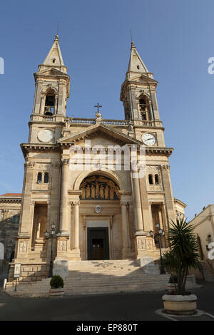 The Basilica church of Santi Medici in Alberobello, Apulia, Italy. Stock Photo