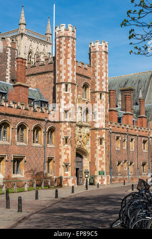 St John's College of Cambridge University, England Stock Photo