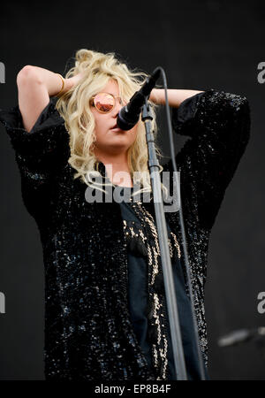 The Pretty Reckless performing at the 'Monster Energy Carolina Rebellion'.  For Editorial Use Only Stock Photo