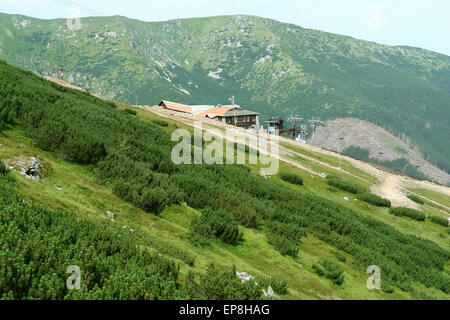 Luxury restaurant Von Roll on the Lukova mountain in Jasna, Low Tatras, Slovakia. Stock Photo