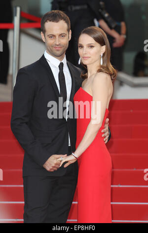 CANNES, FRANCE - MAY 13: Natalie Portman, Benjamin Millepied attend the opening ceremony and 'La Tete Haute' ('Standing Tall') premiere during the 68th annual Cannes Film Festival on May 13, 2015 in Cannes, France.  (Photo by Antonio Barros)/picture alliance Stock Photo