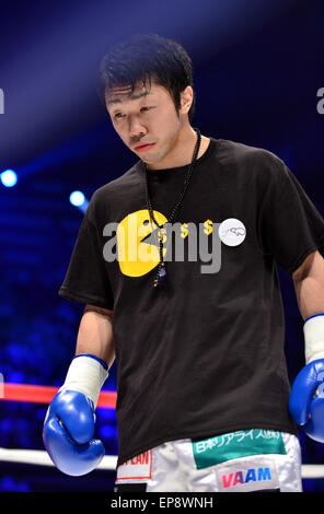 Tokyo, Japan. 1st May, 2015. Akira Yaegashi (JPN) Boxing : Akira Yaegashi of Japan before the 8R super flyweight bout at Ota-City General Gymnasium in Tokyo, Japan . © Hiroaki Yamaguchi/AFLO/Alamy Live News Stock Photo