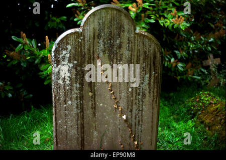 Thaxted Churchyard in the rain. Thaxted Essex England. May 2015 Stock Photo