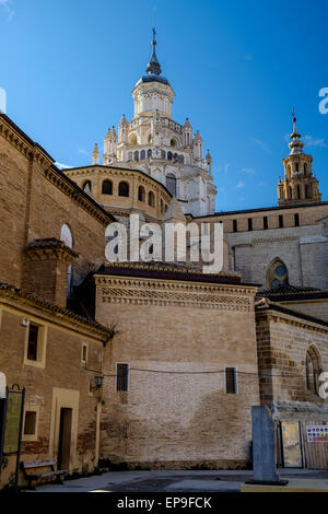 Tarazona Cathedral views in Autumn. Zaragoza province, Aragon, Spain Stock Photo