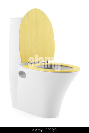 single modern toilet bowl isolated on white background Stock Photo - Alamy