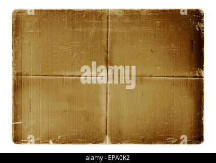 Grunge alienated paper design in scrapbooking style isolated on white background Stock Photo