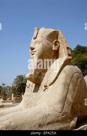 Alabaster sphinx Memphis Egypt Stock Photo