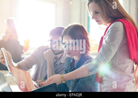 creative business people document office Stock Photo