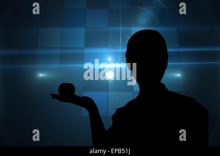Composite image of technical background with squars Stock Photo