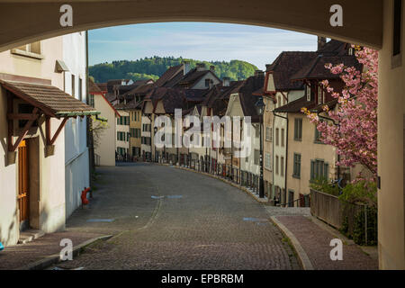 Afternoon in Aarau, canton Aargau, Switzerland. Stock Photo