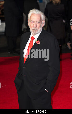 'The Hunger Games: Mockingjay Part 1' world premiere - Arrivals  Featuring: Donald Sutherland Where: London, United Kingdom When: 10 Nov 2014 Credit: Mario Mitsis/WENN.com Stock Photo