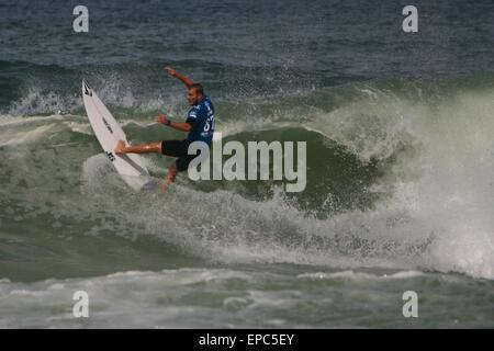 Rio de Janeiro, Brazil. 15th May, 2015. Dusty Payne (USA/HAW) in Round 3 of WCT Oi Rio Pro 2015 in Barra da Tijuca Beach. He was defeated by Mick Fanning (AUS). Credit:  Maria Adelaide Silva/Alamy Live News Stock Photo