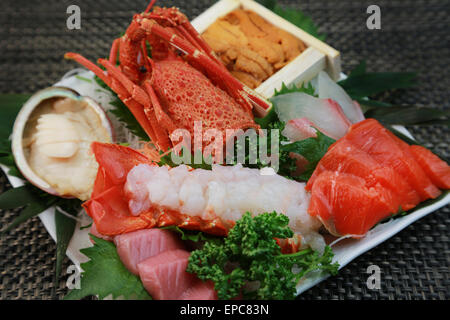 Assorted Sashimi Stock Photo