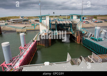 TESO ferry between Den Helder and Texel in Holland Stock Photo