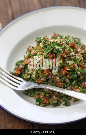 tabbouleh, tabouli, parsley salad, middle eastern cuisine Stock Photo