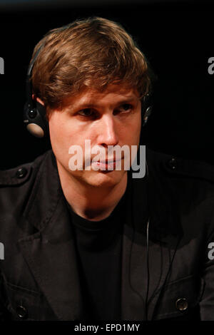 Torino, Italy, 16th May 2015. German writer Daniel Kehlmann is guest on the third day of Turin Book Fair. Stock Photo