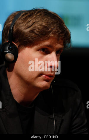 Torino, Italy, 16th May 2015. German writer Daniel Kehlmann is guest on the third day of Turin Book Fair. Stock Photo