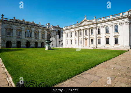 Views across Senate House Lawn to the Senate House and the Old Schools. Part of Cambridge University. Stock Photo