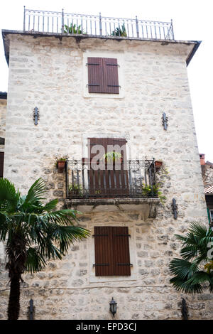 House in Kotor Stock Photo