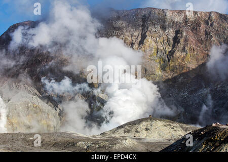 White Island, New Zealand,Wednesday, April 29, 2015. Stock Photo