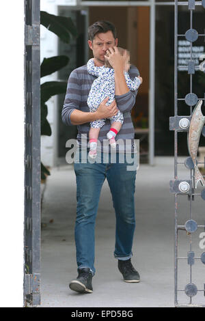 Emily Blunt seen leaving Striiike in Beverly Hills, one of the employees takes her daughter Hazel Krasinski to Emily's car before she leaves the salon.  Featuring: Hazel Krasinski Where: Los Angeles, California, United States When: 11 Nov 2014 Credit: Michael Wright/WENN.com Stock Photo