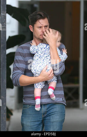 Emily Blunt seen leaving Striiike in Beverly Hills, one of the employees takes her daughter Hazel Krasinski to Emily's car before she leaves the salon.  Featuring: Hazel Krasinski Where: Los Angeles, California, United States When: 11 Nov 2014 Credit: Michael Wright/WENN.com Stock Photo