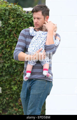 Emily Blunt seen leaving Striiike in Beverly Hills, one of the employees takes her daughter Hazel Krasinski to Emily's car before she leaves the salon.  Featuring: Hazel Krasinski Where: Los Angeles, California, United States When: 11 Nov 2014 Credit: Michael Wright/WENN.com Stock Photo