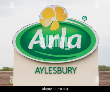 General View GV of Arla fresh milk dairy, Aylesbury, Buckinghamshire, England, Britain Stock Photo