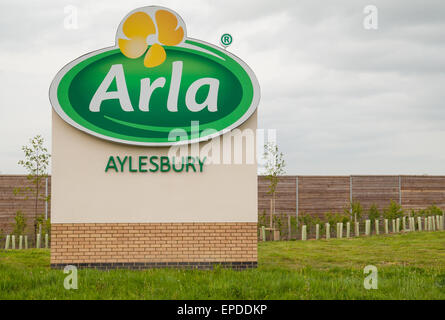 General View GV of Arla fresh milk dairy, Aylesbury, Buckinghamshire, England, Britain Stock Photo