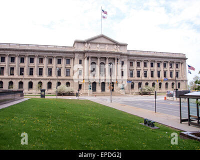 Cuyahoga County Courthouse on Lakeside Avenue in Cleveland, Ohio Stock Photo