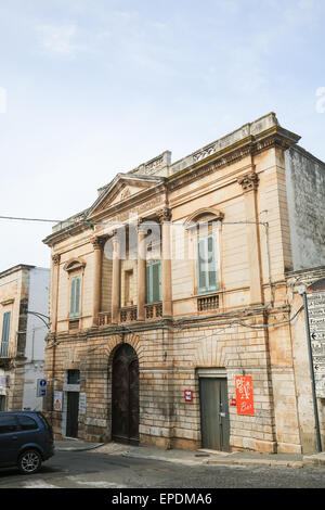 OSTUNI, ITALY - MARCH 14, 2015: Old house in the center of Ostuni, Puglia, Italy Stock Photo