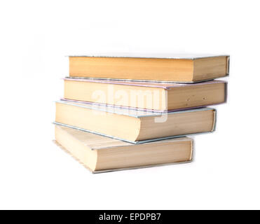 Four books on a white background Stock Photo