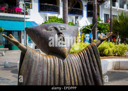 In Search of Reason, by Sergio Bustamante, 1999, The Malecon, Puerto Vallarta, Jalisco, Mexico Stock Photo