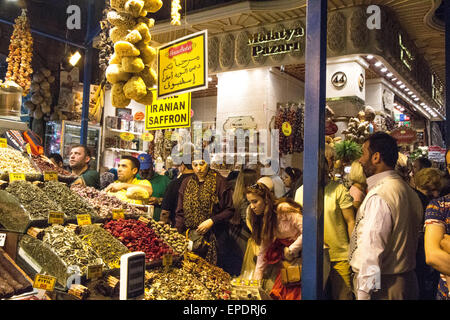 In the Spice Bazaar, Eminönü, Istanbul Stock Photo